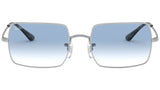 Rectangle RB1969 silver light blue