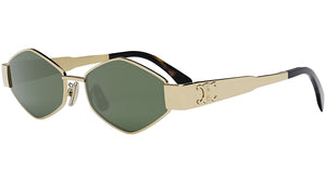 Triomphe Gold Geometric Sunglasses