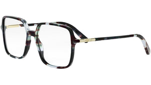 Mini CD O S2I Havana Blue Geometric Eyeglasses